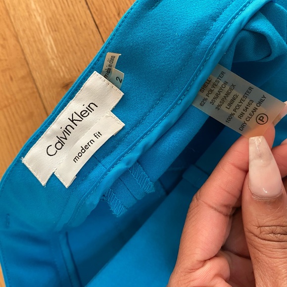 Calvin Klein Blue Blazer Pant Suit - Picture 9 of 9